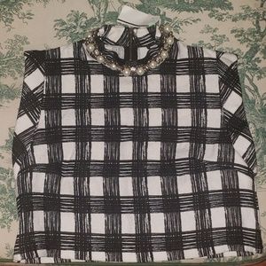 Pearl and Jewel Embellished Crop Top